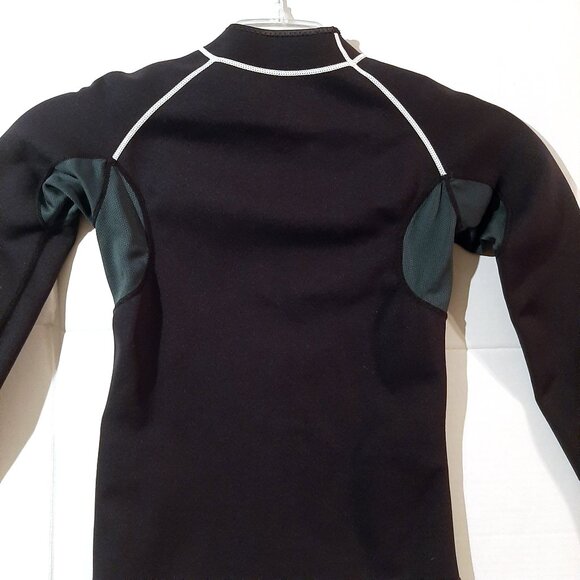 Kutting Weight Sauna Shirt Mens small Black Sweat Suit Shirt Long Sleeve Zip - Picture 7 of 7